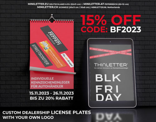 Thinletter Black Friday Autohandel Angebote Deutschland 2023